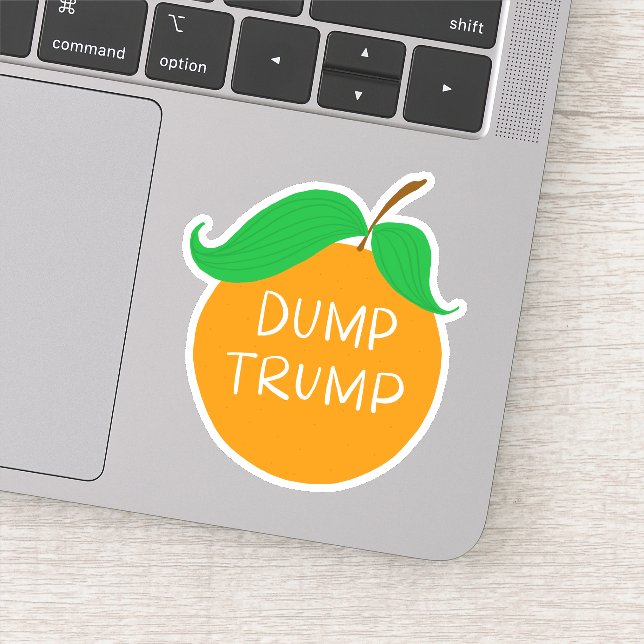 Dump Trump Orange - Vinyl Decal Sticker mit maßges (Detail)