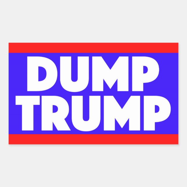 Dump Trump Sticker (Vorderseite)