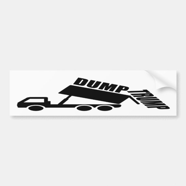 Dump Trump truck Autoaufkleber (Vorne)