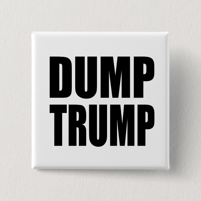 "DUMP-TRUMPF " BUTTON (Vorderseite)