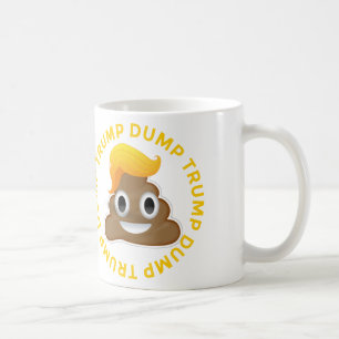 Dump-Trumpf #DumpTrump Anti-Trumpf Donald Poo Kaffeetasse