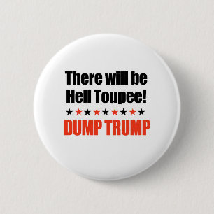 Dump-Trumpf - es gibt HölleToupee Button
