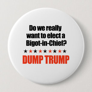 Dump-Trumpf - Frömmler-in-Leiter Button