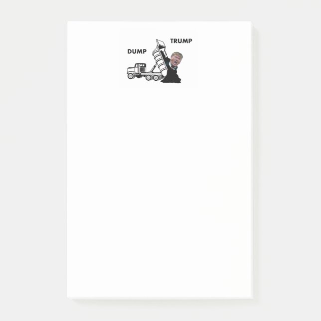 Dump-Trumpf Post-it Klebezettel (Vorderseite)