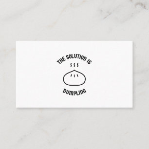 Dumpling ist die Lösung Visitenkarte