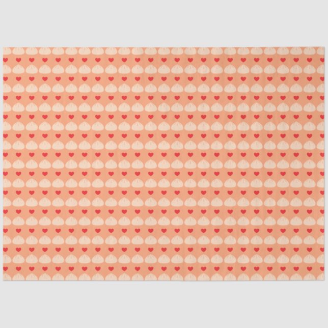 Dumpling-Liebe Kantalupe Tissue Paper Seidenpapier (Vorderseite)