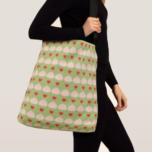 Dumpling Liebe Matcha Crossbody Bag (2 Größen) Tragetaschen Mit Langen Trägern
