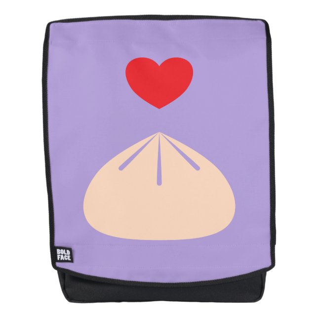 Dumpling Liebe Ube Backpack Rucksack (Vorderseite)