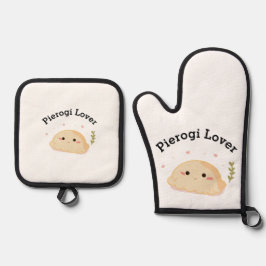 Dumpling Lover Pierogi Lover Ofenhandschuh & Topflappen-Set