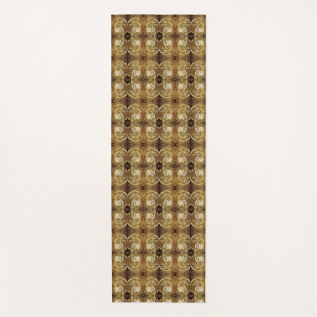 Dumpling Rose Ikat Fog Yogamatte (Vorderseite)