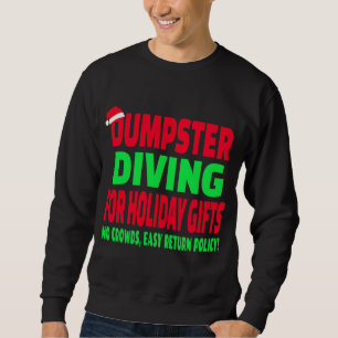Dumpster Diving Weihnachts-Weihnachtsmannmütze Sweatshirt
