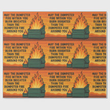 Dumpster Fire Gift Wrap