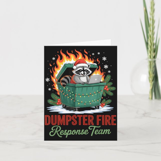 Dumpster Fire Resnse Team Leader Christmas  Karte (Vorderseite)