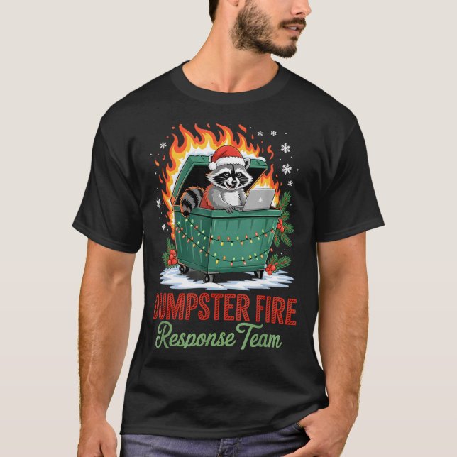 Dumpster Fire Resnse Team Leader Christmas  T-Shirt (Vorderseite)