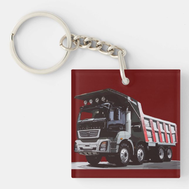 DUMPTRUCK SCHLÜSSELANHÄNGER (Vorderseite)