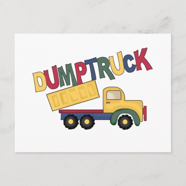 Dumptruck Tshirts und Geschenke Postkarte (Vorderseite)