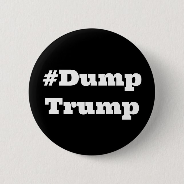 #DumpTrump (das Wort ändern) Button (Vorderseite)