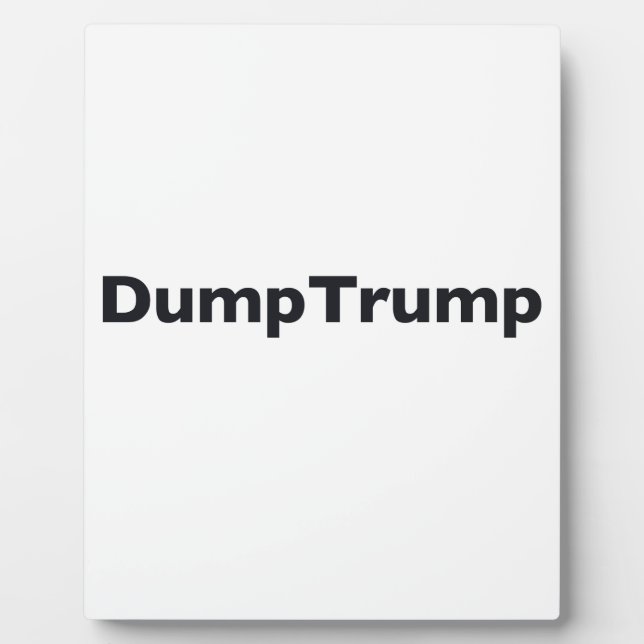 DumpTrump Fotoplatte (Vorderseite)