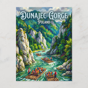 Dunajec-Fluss-Schlucht Polen Postkarte