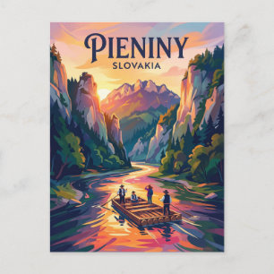 Dunajec-Fluss-Schlucht Slowakei Postkarte