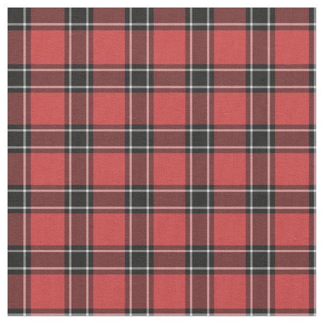 Dunbar Scotland District Tartan Stoff (Nahaufnahme)