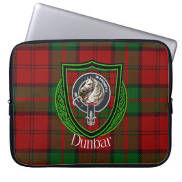 Dunbar Scottish Clan Tartan and Crest Laptopschutzhülle