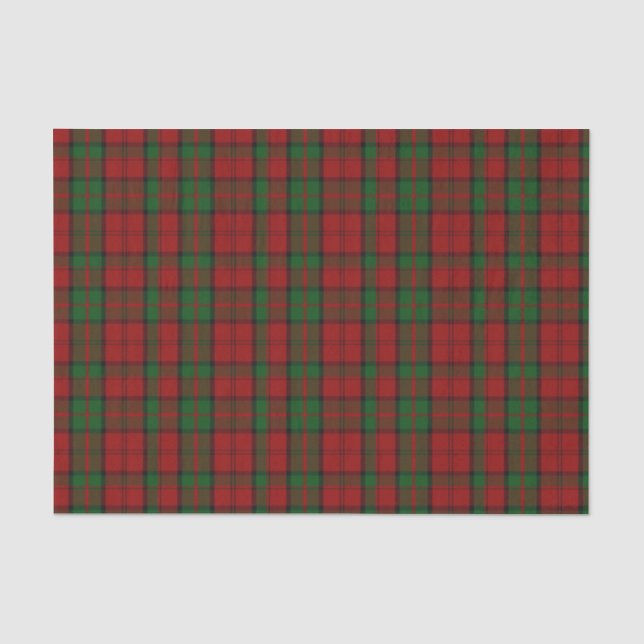 Dunbar Tartan-kariertes Seidenpapier (Vorderseite)