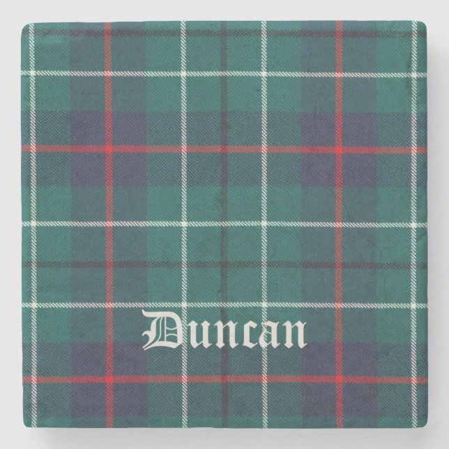 Duncan, Duncan Scottish Tartan, Duncan Clan, Dunca Steinuntersetzer (Vorderseite)