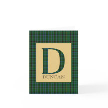 Duncan Tartan Monogram D
