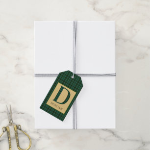 Duncan Tartan Monogram D Geschenkanhänger