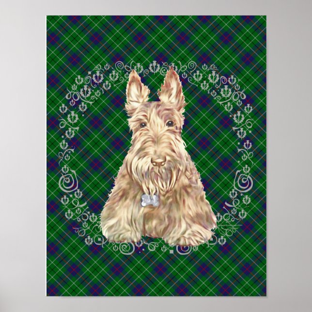 Duncan Tartan Scottie Poster (Vorne)