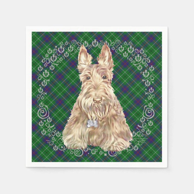 Duncan Tartan Scottie Serviette (Vorderseite)