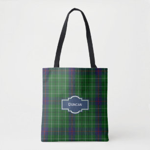 Duncantartan-karierte Taschen-Tasche Tasche