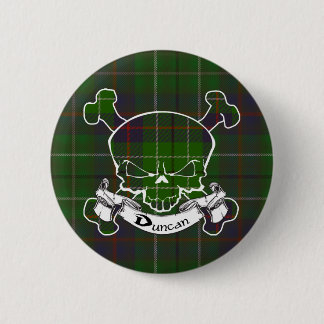 Duncantartan-Schädel-Knopf Button