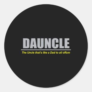 Duncle Dauncle Vater Onkel Runder Aufkleber