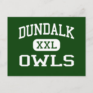 Dundalk - Owls - Hochschule - Baltimore Maryland Postkarte
