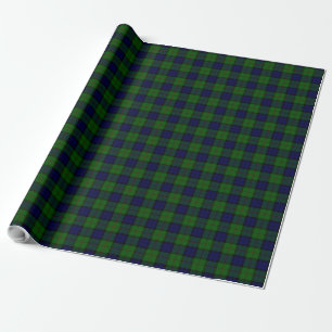 Dundas-Tartan blau grün kariert Geschenkpapier