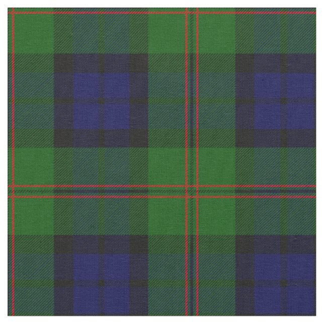 Dundas Tartan-Druck Stoff (Nahaufnahme)