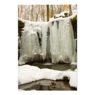 Dundee Falls in Winter, Ohio Fotodruck