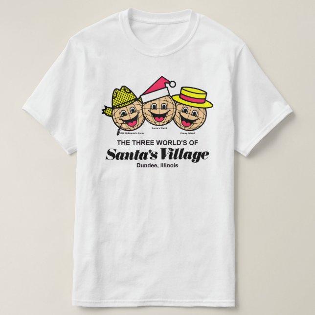 Dundee, IL, das Dorf der Drei Welt T-Shirt (Design vorne)