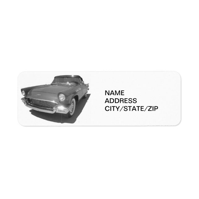 DUNDERBIRD ADDRESS ETIKETT (Vorne)