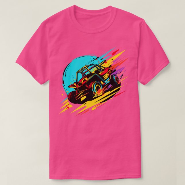 Dune Buggy Lover Buggy Racing Sand Rail T-Shirt (Design vorne)