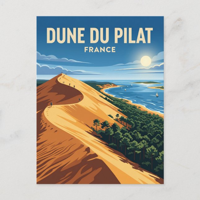 Düne du Pilat Frankreich Postkarte (Vorderseite)