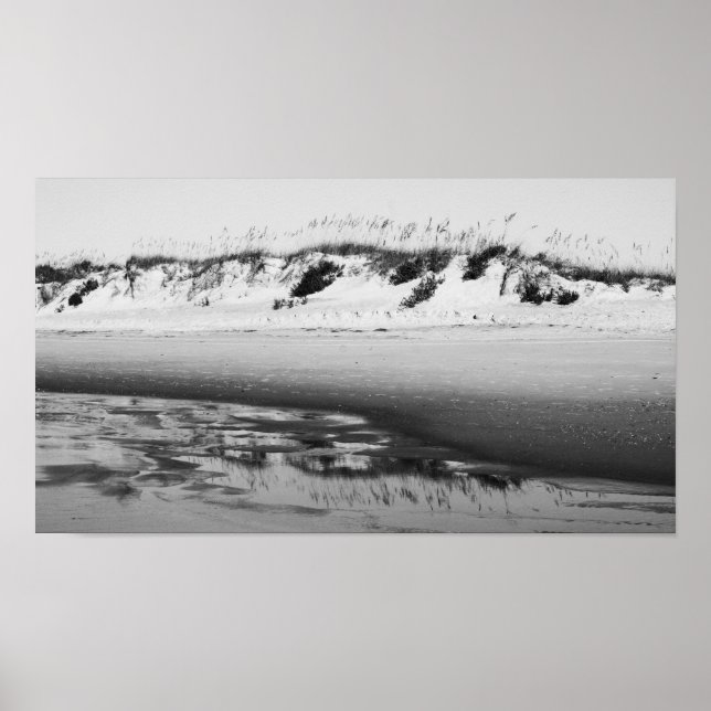 Dune Reflection (B&W) Poster (Vorne)