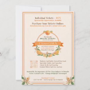 Dunedin History Museum 2025 Citrus Gala Einladung