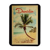 Dunedin Palm Tree Vintage Travel