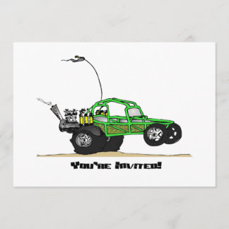 Dünen-Buggy-Party Einladungen