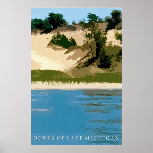 Dünen des Lake Michigan Poster (Vorne)
