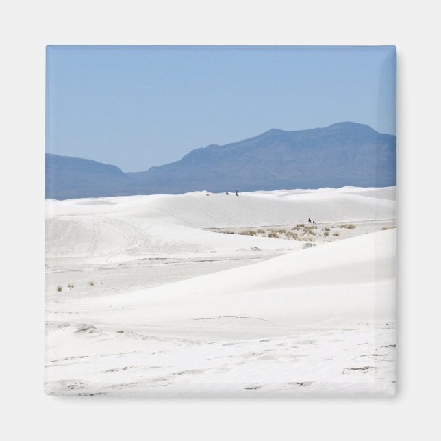 Dünen mit Bergsicht Magnet (Vorne)