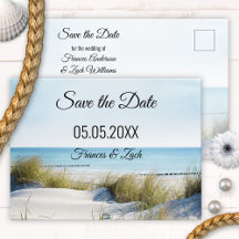Dunes et plage Enregistrer la date Carte postale